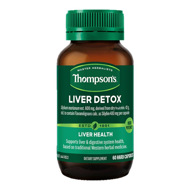 thompsons汤普森高浓度水飞蓟净化片男女护肝养护熬夜奶蓟草胶囊