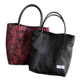 GGSG BAG小众中式手提布袋手腕棉麻布包小号妈咪包便当包百搭女包