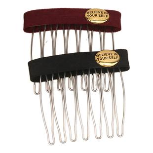 前额发梳发插梳防滑发卡碎发刘海梳发饰倒插梳马尾后脑勺发插女生