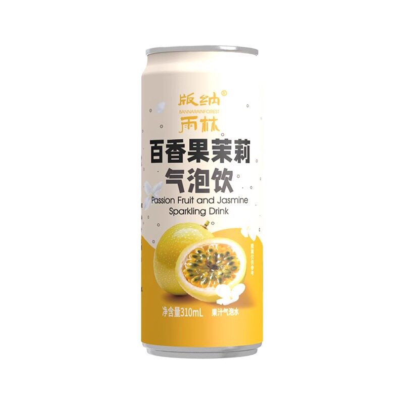 百香果茉莉气泡饮310ml*12瓶