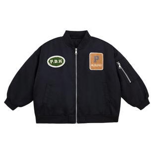 派町童装男童棉服外套2025冬季新款防风加厚上衣儿童保暖夹克潮酷