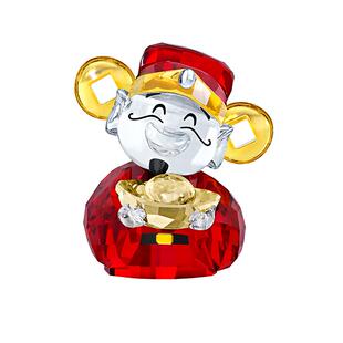 【38礼物】施华洛世奇Asian Symbols财神爷摆件家居装饰收藏