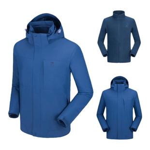 骆驼羽绒服三合一冲锋衣登山服2026秋冬保暖旅行户外防风防雨外套