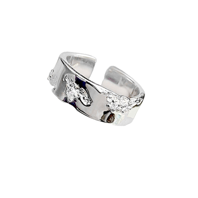 纯银戒指不掉色小众高级感