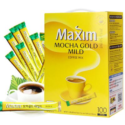 韩国进口黄麦馨咖啡100条