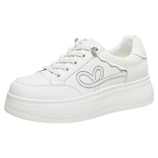 TATA他她女鞋2026春季新款小皮鞋时尚休闲鞋厚底百搭板鞋WJN30AM6