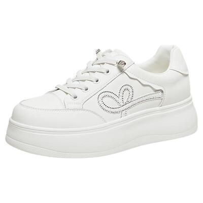 TATA他她女鞋2026春季新款小皮鞋时尚休闲鞋厚底百搭板鞋WJN30AM6