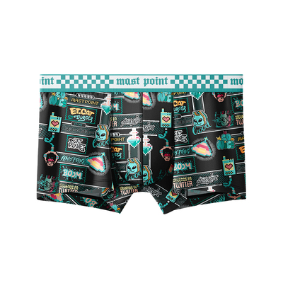 麦左男士全棉裆平角四角内裤