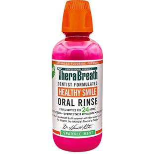 TheraBreath凯斯博士预防防蛀漱口水清新口气持久留香无酒精温和