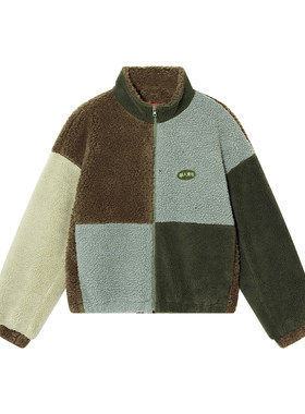 华人青年厚款冬季羊羔绒棉服