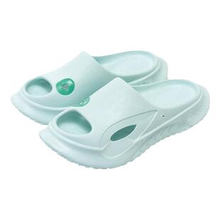 玩觅时尚避震运动拖鞋增高踩屎感可外穿女厚底防滑防臭运动拖鞋男