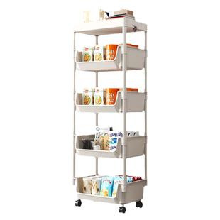 书架置物架小推车落地儿童玩具收纳架子厨房家用储藏柜零食杂物柜
