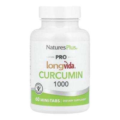 自然加Pro Longvida®Curcumin 1000姜黄素迷你片剂大脑健康