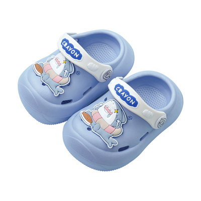 小鲨鱼儿童拖鞋男童洞洞鞋夏季