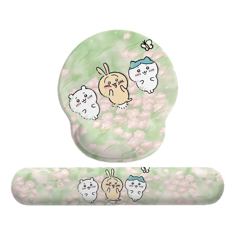 吉伊卡哇乌萨奇记忆棉护腕鼠标垫