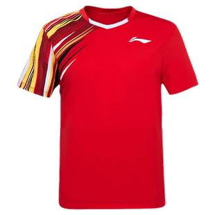 李宁2026年男女新款专业羽毛球服 训练短袖T恤速干透气比赛服定制