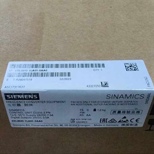 议价全新原装6SL3040-1LA01-0AA0西门子CU310-2PN控制单元控制器