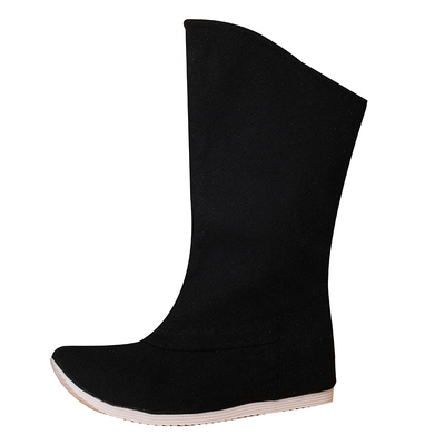 汉服皂靴明制男女翘头靴