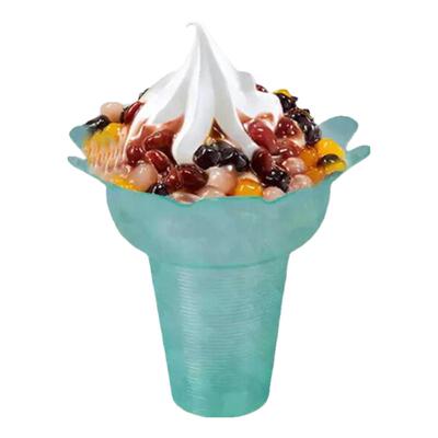 一次性绵绵冰杯加厚雪花杯花形