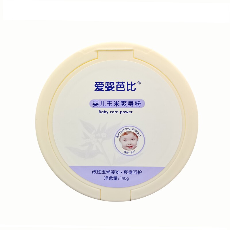 爱婴芭比140g新生儿不含爽身粉
