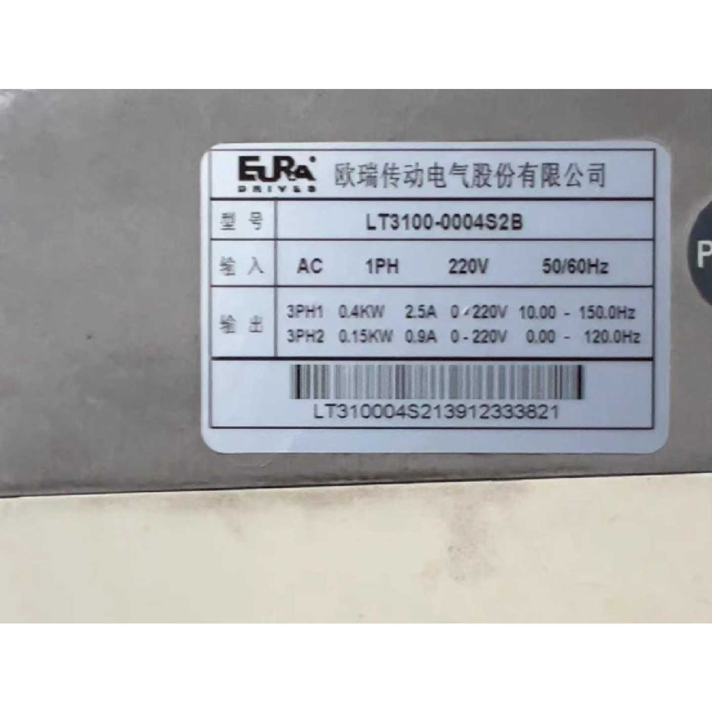 询价下单欧瑞EURA变频器 LT3100-0004S2B