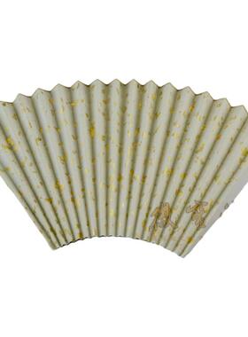 徽宝堂苏工超薄洒金银箔扇面熟宣