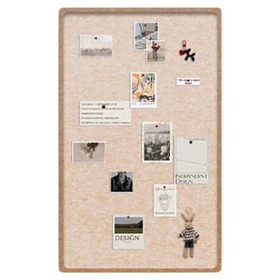 毛毡板创意照片墙背景板高级感客厅玄关墙面装饰家庭组合相框软木板免打孔羊毛毡墙贴相片展示墙愿景板粘粘板