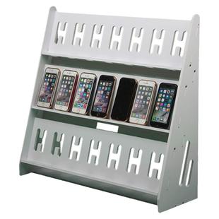 7个10个15个 多口USB桌面手机卡位充电架子 桌面手机充电宝放置架