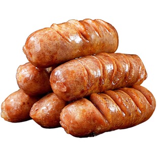 火山石烤肠纯肉无添加地道肠台湾脆皮黑胡椒肉肠香肠空气炸锅食材