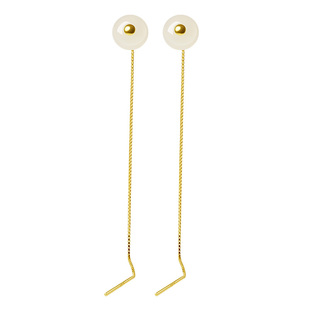 宫里上新和田玉耳线女款纯银天然玉石耳钉耳钉耳环生日礼物送女生