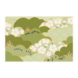 小清新门口地垫进门2025新款可擦免洗pvc入户门地毯可裁剪脚垫子