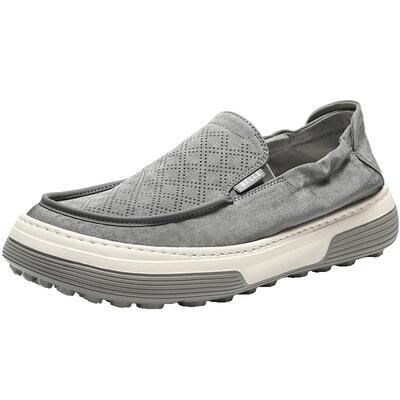 百丽男士网孔透气休闲懒人布鞋