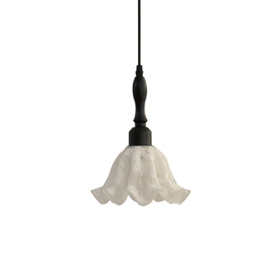 法式复古餐厅吊灯铃兰花朵吊线饭厅餐桌吧台灯具中古风卧室床头灯