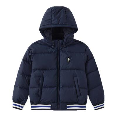 nbakids童装秋冬新款男女童连帽羽绒服儿童外套夹克K244DW040P