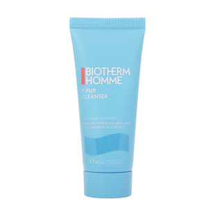 法国碧欧泉男士清爽净油洁面膏40ml小样控油去黑头清洁毛孔洗面奶