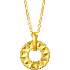 周生生时尚珠宝流光系列向日葵黄金套链足金项链94535N计价