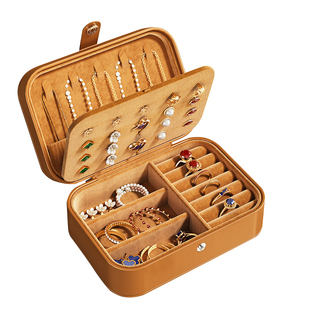 Auramoon.Eat.首饰盒高档精致装黄金饰品项链耳环小型便携 | 扁食