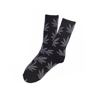 HUF潮牌枫叶袜子经典扎染加厚运动袜滑板篮球男女高筒毛巾底长袜