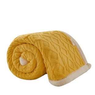 A类塔芙绒毛毯沙发盖毯办公室双层加厚床单午睡空调盖毯午睡毯子