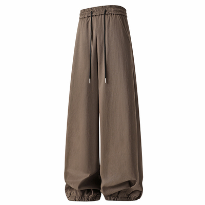 宽松加绒加厚仿超柔绒卫裤