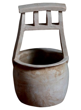 汉代陶井汉红汉绿釉水井古物复制