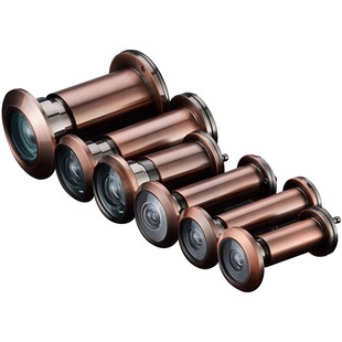 雷鸟 铜猫眼门镜通用堵孔二合一门铃家用金属防盗门上猫眼防盗器