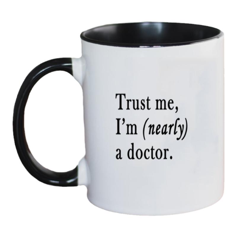 trust me i'm nearly a doctor 医学院学生礼物马克杯 寝室杯子