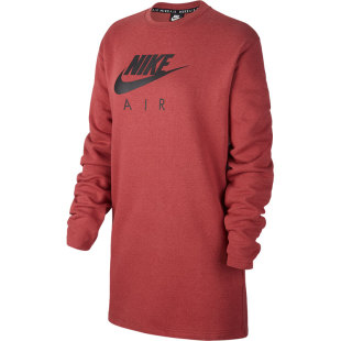 Nike/耐克新款女子运动圆领中长款卫衣套头衫BV5135-661