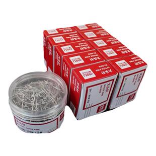 得力大头针2号3号镀镍防锈大头钉直别针固定针别布针手工定位针小号收纳定型家用办公用品文具0016/0039