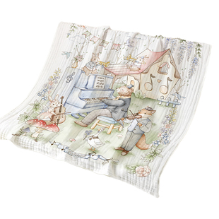 婴儿童纯棉纱布浴巾新生儿a类超软全棉宝宝专用大尺寸棉纱巾毛巾