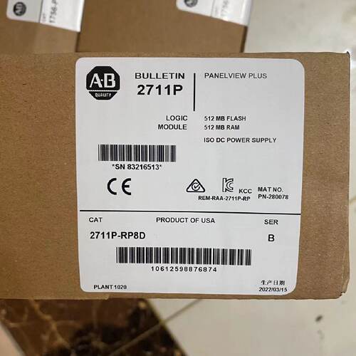 议价2711P-RP8D 罗克韦尔AB 触摸屏全新原装现货 2711PRP8D 逻辑