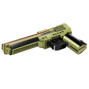 启蒙积木枪玩具儿童益智拼装男孩军事小颗粒手枪拼图组装模型礼物