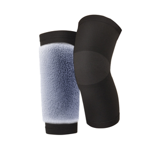 加绒加厚兔毛护膝盖保暖老寒腿关节老人护套发热秋冬季防滑不下滑