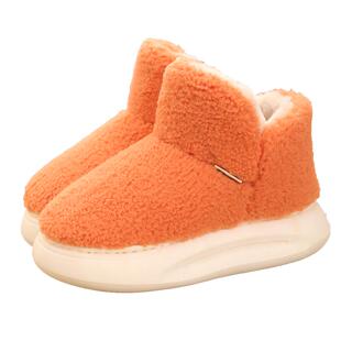 【加厚增高底5cm】女棉拖鞋全包跟秋冬家居室内毛拖保暖防滑棉鞋